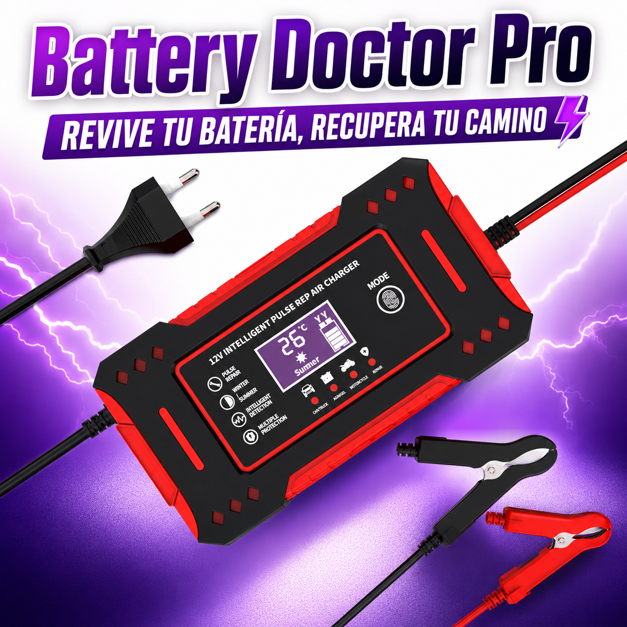 Battery Doctor Pro- Cargador de batería para auto