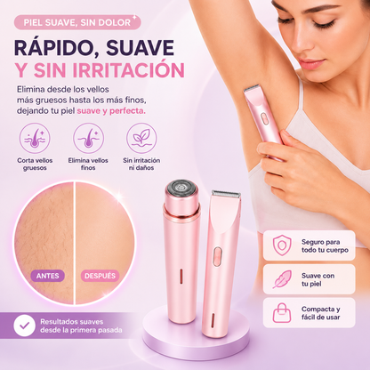 DepiGlow Duo™ - Rasuradora Femenina 2 en 1