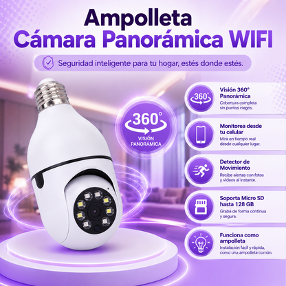 Ampolleta Cámara Panorámica WIFI