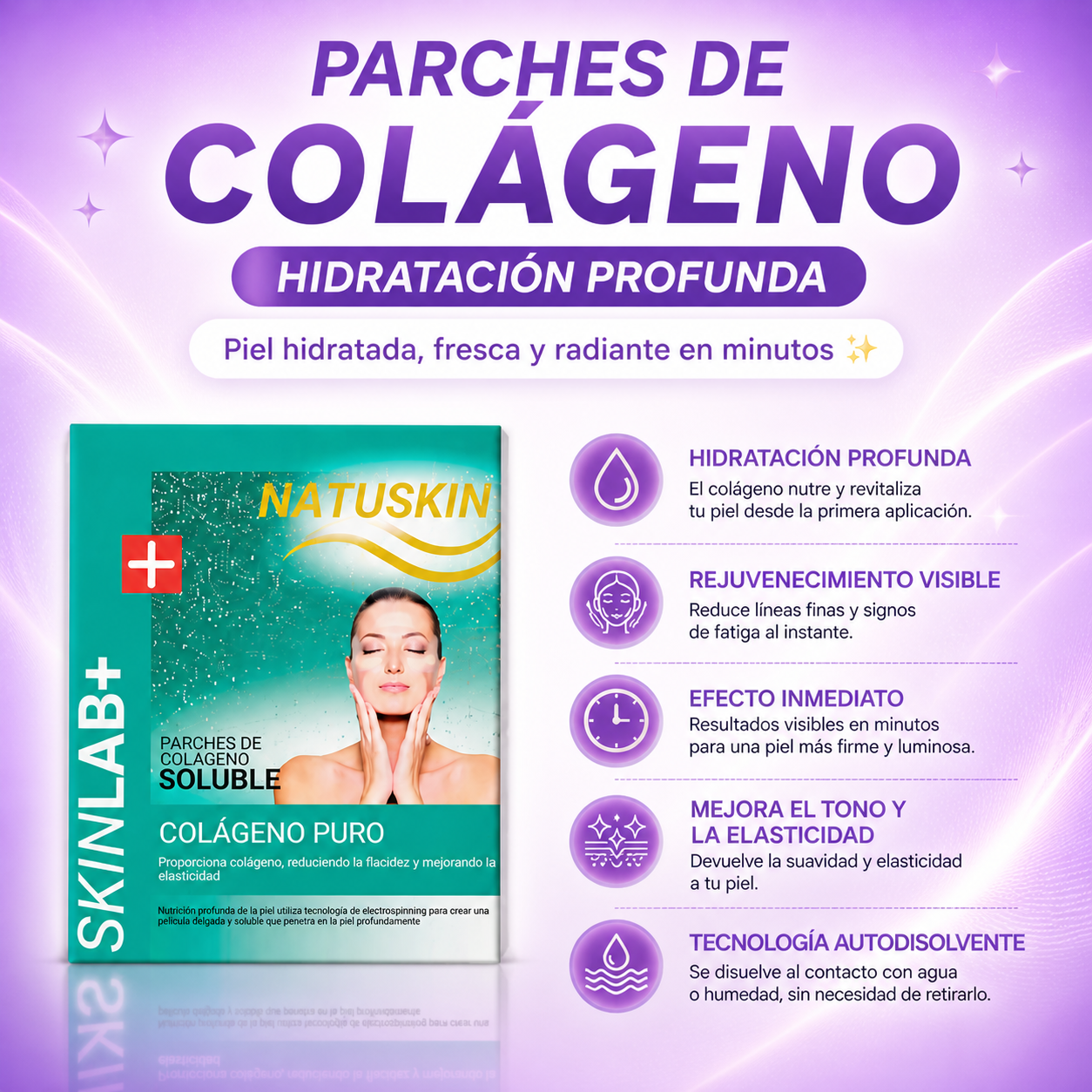 Parches de Colágeno Hidratación Profunda