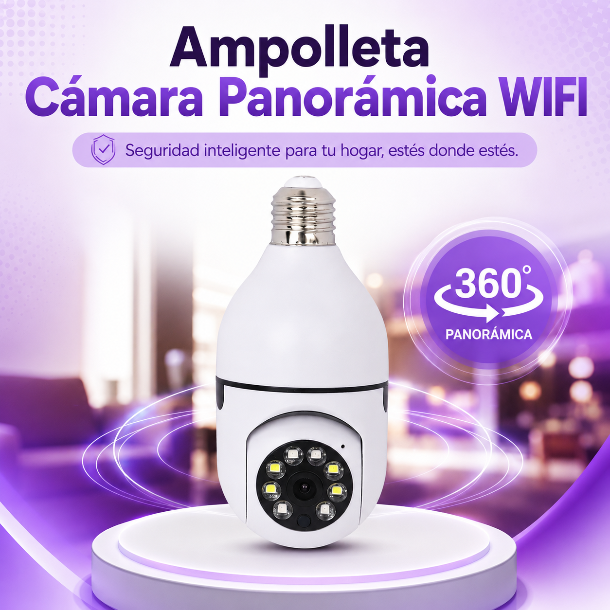 Ampolleta Cámara Panorámica WIFI